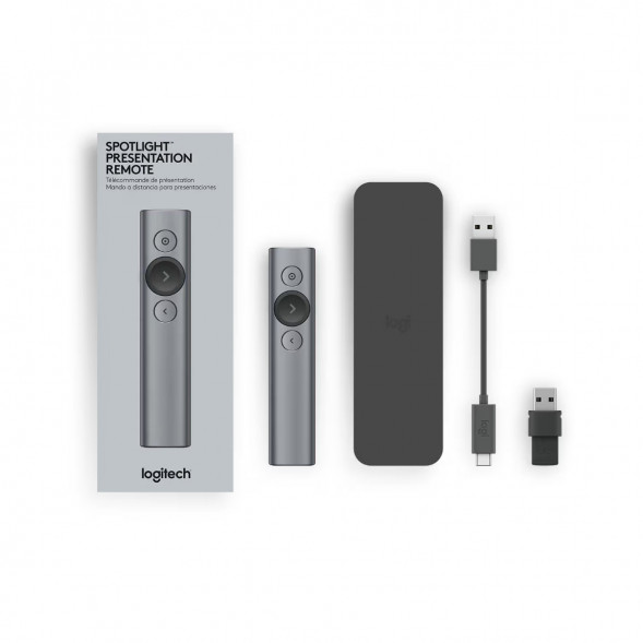 Презентер Logitech Spotlight Presentation Remote серый в Тюмени