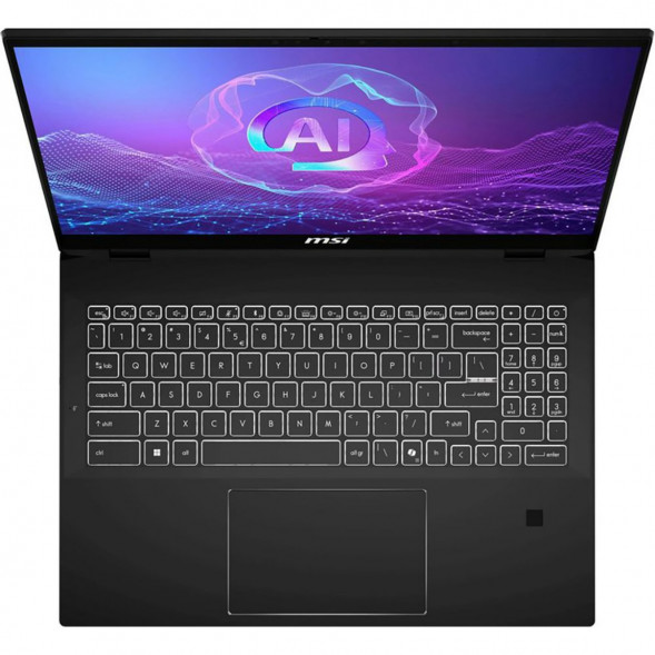 Ноутбук трансформер MSI Summit Pro 16 AI A2HVETG-085RU (16&amp;quot;, IPS, Intel Core Ultra 7 255H 2ГГц, 16 ядер, 32ГБ LPDDR5, 1ТБ SSD, NVIDIA GeForce RTX 4050 - 6 ГБ, Windows 11 Pro), черный в Тюмени