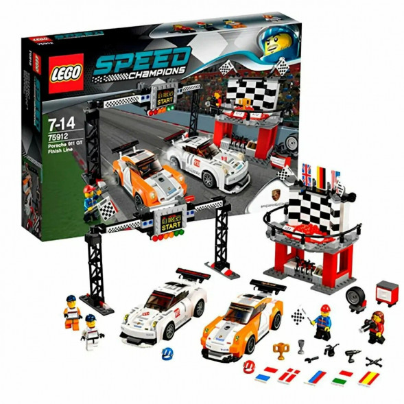 Конструктор LEGO Speed Champions 75912 Финишная линия гонки Porsche 911 GT в Тюмени