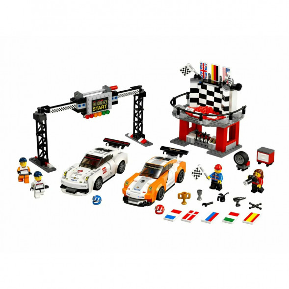 Конструктор LEGO Speed Champions 75912 Финишная линия гонки Porsche 911 GT в Тюмени