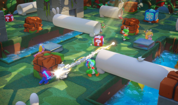 Игра Mario + Rabbids Kingdom Battle [Nintendo Switch, английский язык] в Тюмени