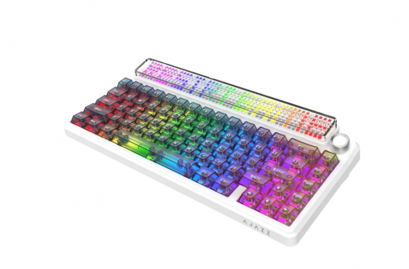 Беспроводная игровая механическая клавиатура Ajazz Pixel 68, 8K, Hot-Swap, RGB, с матричным LED экраном в Тюмени