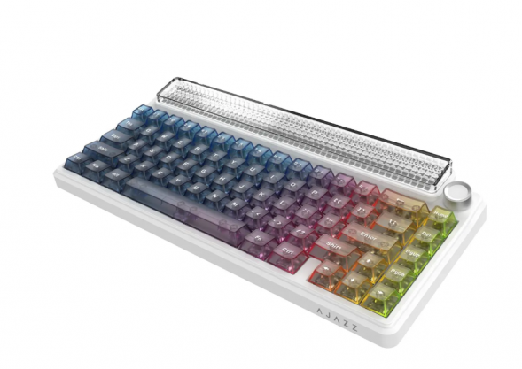 Беспроводная игровая механическая клавиатура Ajazz Pixel 68, 8K, Hot-Swap, RGB, с матричным LED экраном в Тюмени