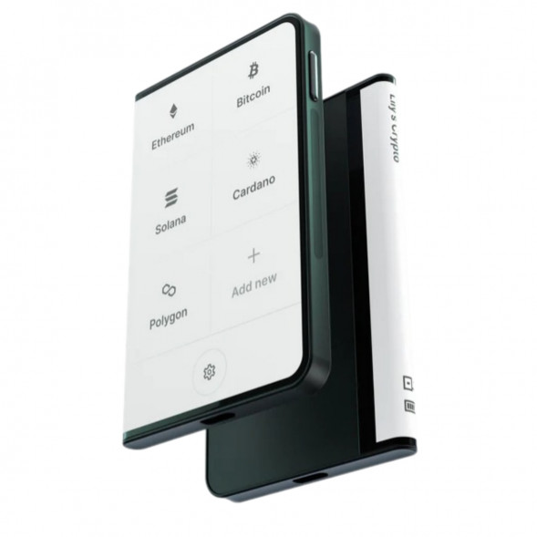 Аппаратный холодный криптокошелек Ledger Stax c чехлом Magnet Shell Black + Recovery Key в Тюмени