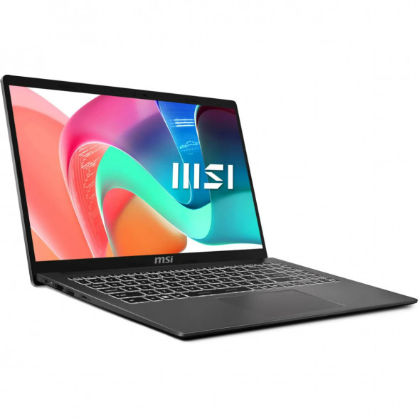 Ноутбук MSI Modern 15 F1MXG-1281RU (15.6&amp;quot;, IPS, Intel Core 5 120U, 10 ядер, 16 ГБ DDR5, SSD 512 ГБ, Intel Iris Xe Graphics, Windows 11), чёрный в Тюмени