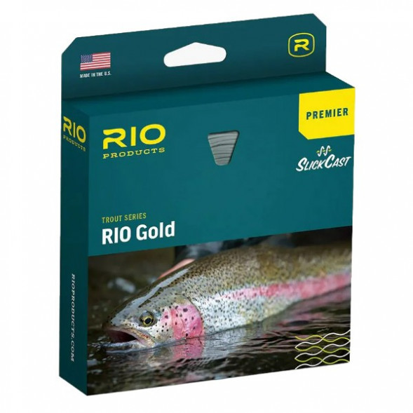 Леска RIO Premier Gold Floating Fly Line WF6F, мох/золото в Тюмени