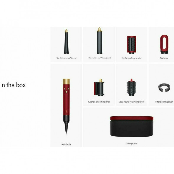 Стайлер Dyson Airwrap i.d. HS08 Straight+Wavy, Red Velvet/Gold (596927-01) в Тюмени