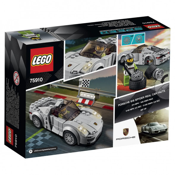 Конструктор LEGO Speed Champions 75910 Porsche 918 Spyde в Тюмени