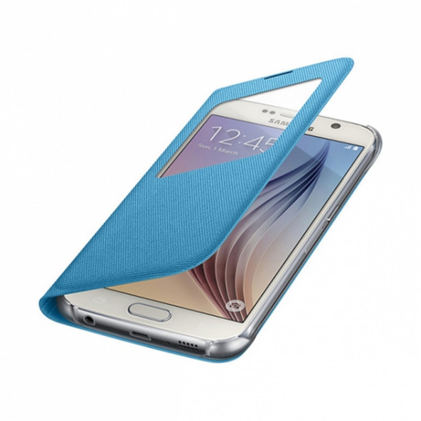 Чехол для Samsung Galaxy S6 S-View Cover (EF-CG920BLE), Blue в Тюмени