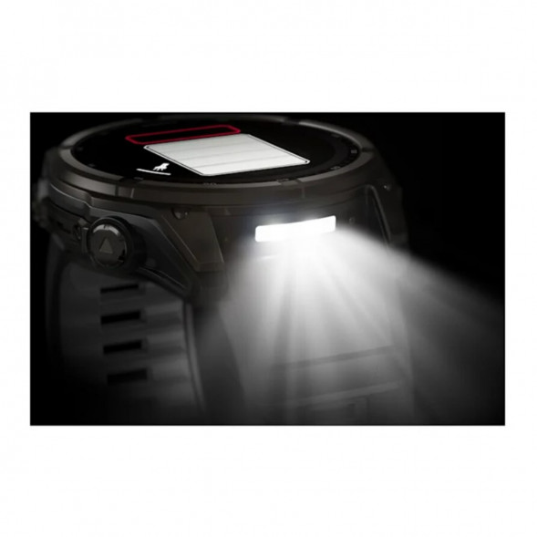 Умные часы Garmin Fenix 8, 51 мм, Solar, Sapphire Carbon Gray DLC Titanium with Black/Pebble Gray Silicone 010-02907-10 в Тюмени