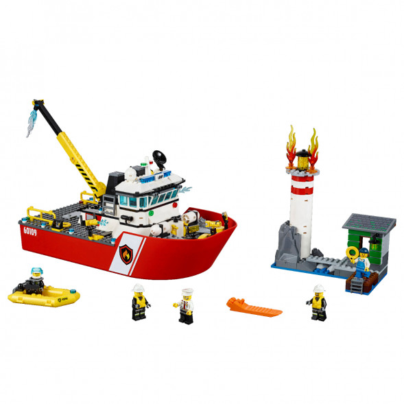 Конструктор LEGO City 60109 Пожарный катер в Тюмени