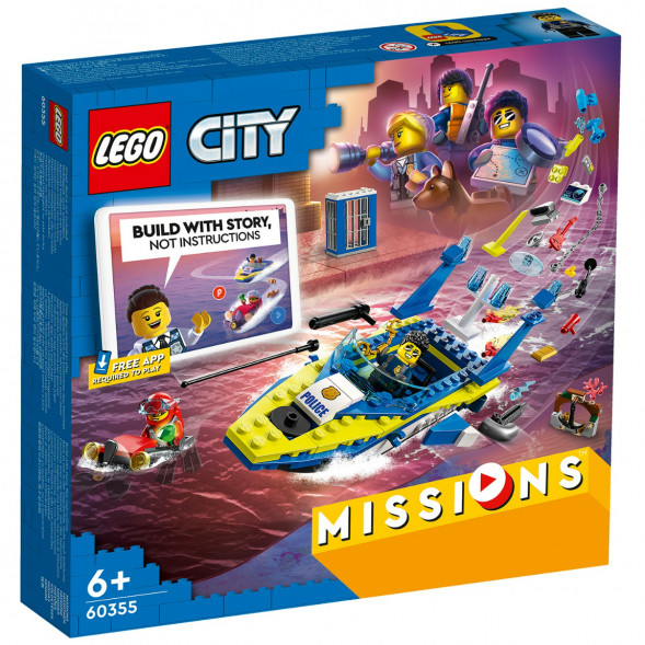 Конструктор LEGO City 60355 Детективные миссии водной полиции в Тюмени