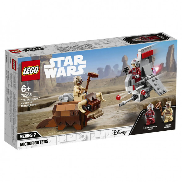 Конструктор LEGO Star Wars 75265 Микрофайтеры Скайхоппер T-16 против Банты в Тюмени