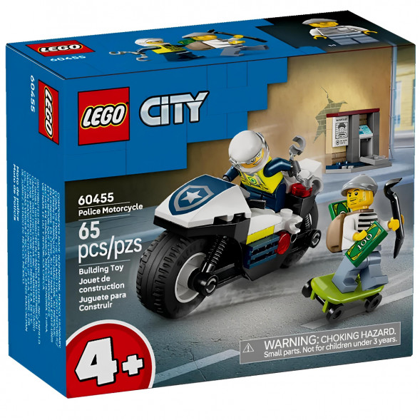 Конструктор LEGO City 60455 Полицейская погоня на мотоцикле в Тюмени