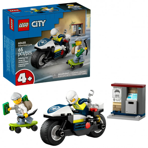 Конструктор LEGO City 60455 Полицейская погоня на мотоцикле в Тюмени