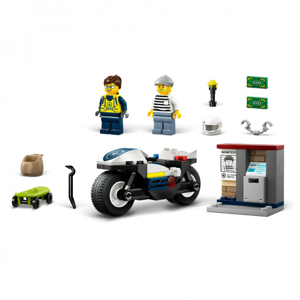 Конструктор LEGO City 60455 Полицейская погоня на мотоцикле в Тюмени