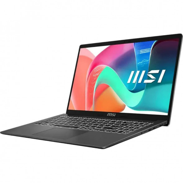 Ноутбук MSI Modern 15 F1MXG-1278XRU (15.6&amp;quot;, IPS, Intel Core 7 150U 1.8ГГц, 10 ядер, 16ГБ DDR5, 512ГБ SSD, Intel Iris Xe Graphics, без ОС), серый в Тюмени