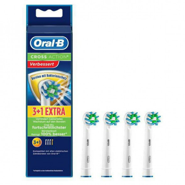 Насадки на зубные щетки Oral-B Cross Action (3+1 Extra), 4 шт. в Тюмени