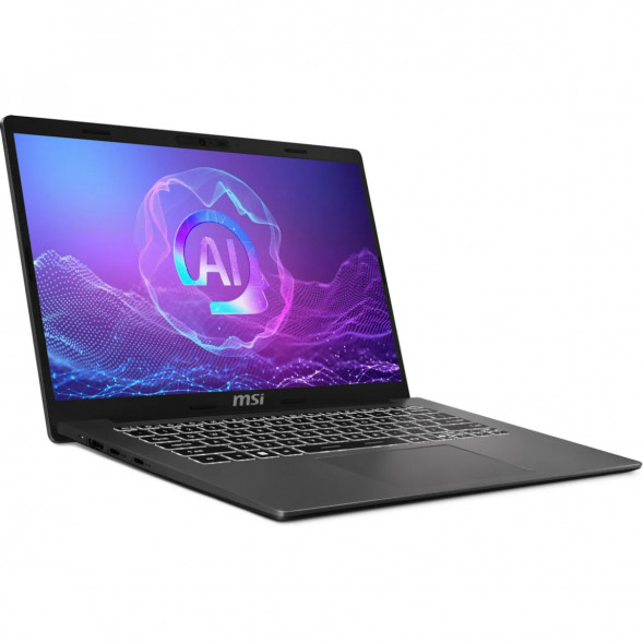 Ноутбук MSI Modern A14 AI+ F3HMG-041XRU (14&amp;quot;, IPS, AMD Ryzen AI 5 330 2ГГц, 4 ядра, 16ГБ DDR5, 512ГБ SSD, AMD Radeon 820M, без ОС), серый в Тюмени