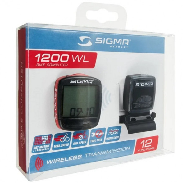 Велокомпьютер беспроводной 12 функций Sigma BC 1200 WL в Тюмени