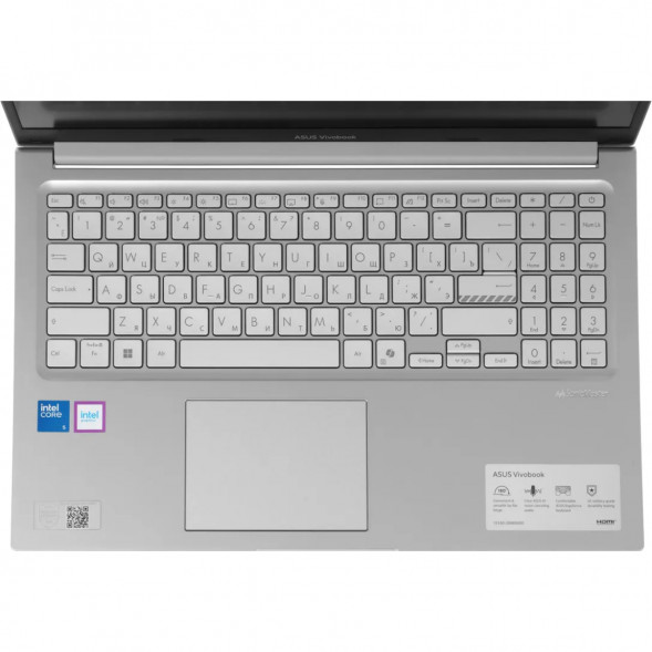 Ноутбук ASUS Vivobook 15 X1504MA-BQ224 (15.6&amp;quot;, IPS, Intel Core 5 320 1.5ГГц, 6 ядер, 8ГБ DDR5, 512ГБ SSD, Intel Graphics, без ОС), серебристый в Тюмени